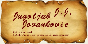 Jugoljub Jovanković vizit kartica